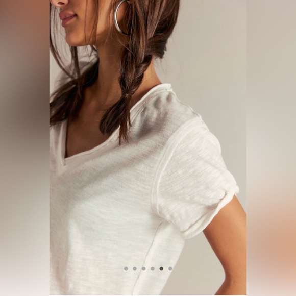 Free People We The Free Take 2 Tee 🌾 Ivory 🌾 Size XS 🌾 Sold Out - Picture 5 of 10